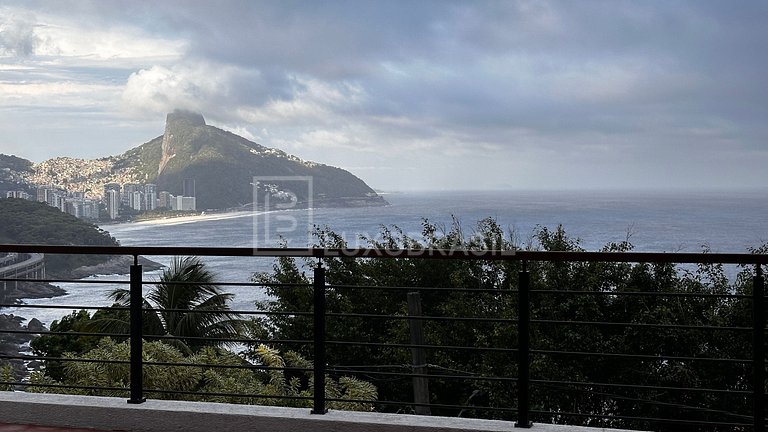 LB #RJ88 Exclusive House in Joá with Breathtaking View of Pe