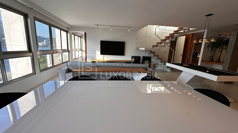 LUXOBRASIL #RJ107 Cobertura Duplex Vista Lagoa Aluguel de Te