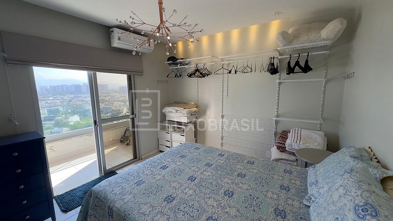 LuxoBrasil #RJ112 Flat Barra Beach Frente Mar Aluguel de Tem