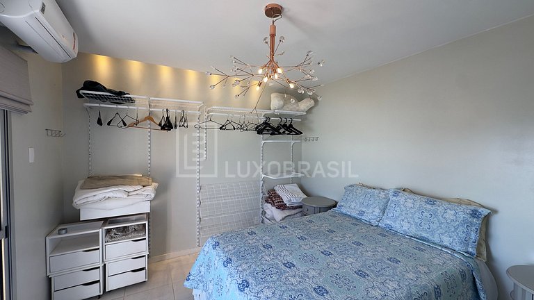 LuxoBrasil #RJ112 Flat Barra Beach Frente Mar Aluguel de Tem