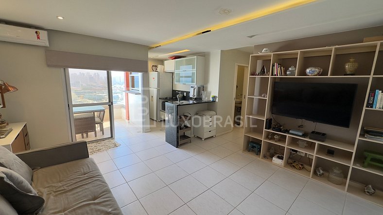 LUXOBRASIL #RJ112 Flat Barra da Tijuca Frente Mar Aluguel de