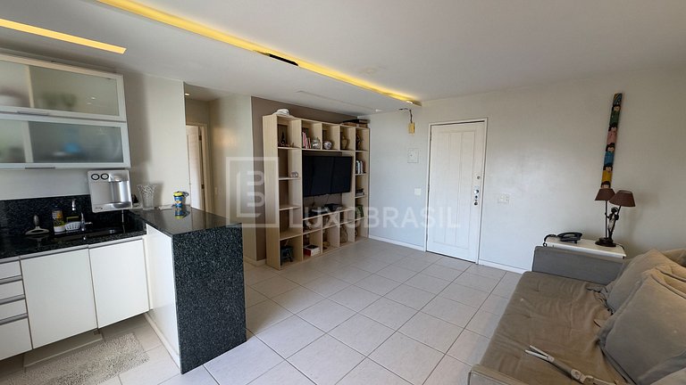 LUXOBRASIL #RJ112 Flat Barra da Tijuca Frente Mar Aluguel de