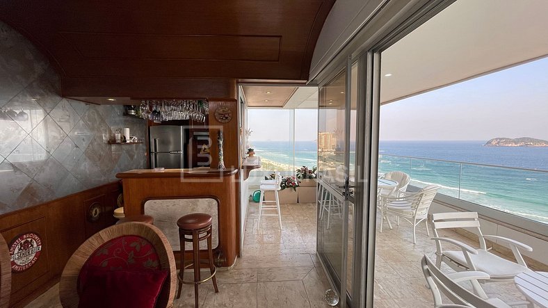 LuxoBrasil #RJ113 Apartamento frente a la playa Barra Beach