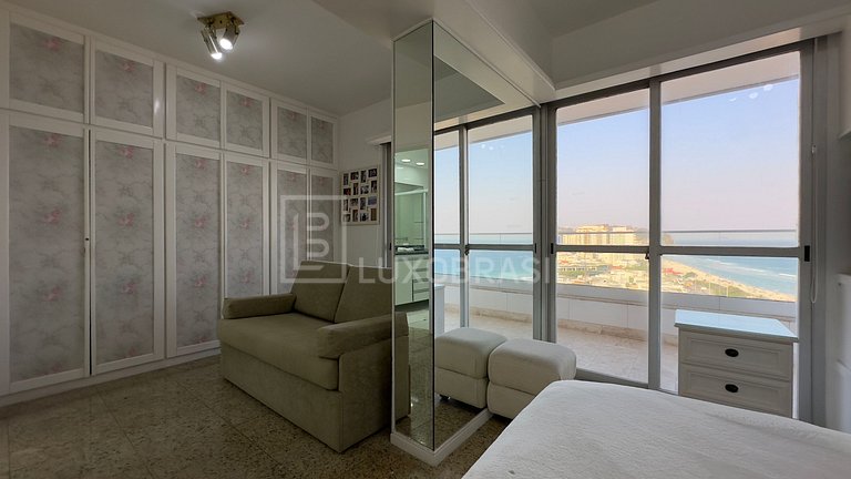 LUXOBRASIL #RJ113 Apartamento Frente Mar Barra Beach Aluguel