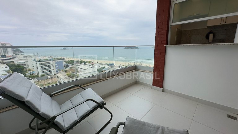 LuxoBrasil #RJ14 Flat Frente Mar Barra Beach Aluguel de Temp