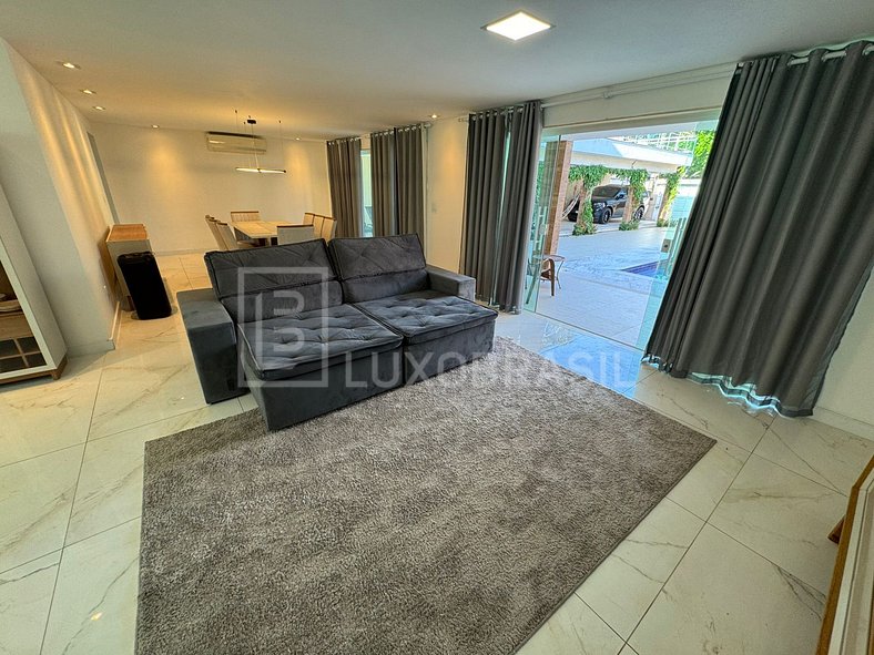 LUXOBRASIL #RJ51 Casa 05 Suites Recreio Alquiler Temporada,