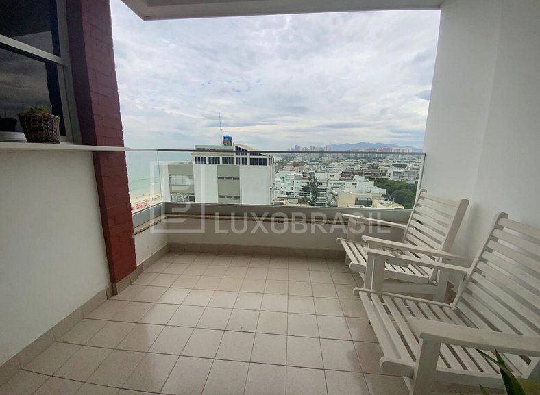 LuxoBrasil #RJ62 Flat Barra Vista Mar Aluguel de Temporada