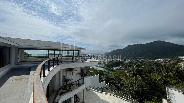 LUXOBRASIL #RJ80 Casa Moderna no Joá com Vista Mar é o Cenár